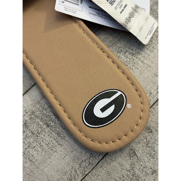 NEW Univ Of Georgia Womens BULLDOGS~Slip-On Sandals~SZ XL Red/Black - Picture 6 of 7